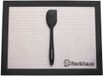 Backhaus® Tapis de cuisson en silicone & racloir - antiadhésif - réutilisable - tapis de cuisson de qualité supérieure | tapis à pâte | tapis de pâtisserie (taille standard : 40 x 30 cm) (noir)
