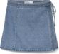 VERO MODA VMLIZA MR SHORT DENIM WRAP SKIRT GA NOOS - Dames - Rokken - L - Blauw