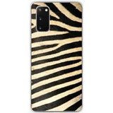Samsung Galaxy S20 Zebre Bedrukt siliconen hoesje