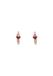 NAEMI Leo E-Commerce Ltd. NAEMI Oorbellen Rose Gold Violet Kristal Hartje Oorhangers