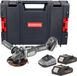 Procraft Industrial AG125Bbb meuleuse d'angle sans balai 20 V 125 mm + 2x batterie 2,0 Ah + chargeur + boîte à outils RHINO