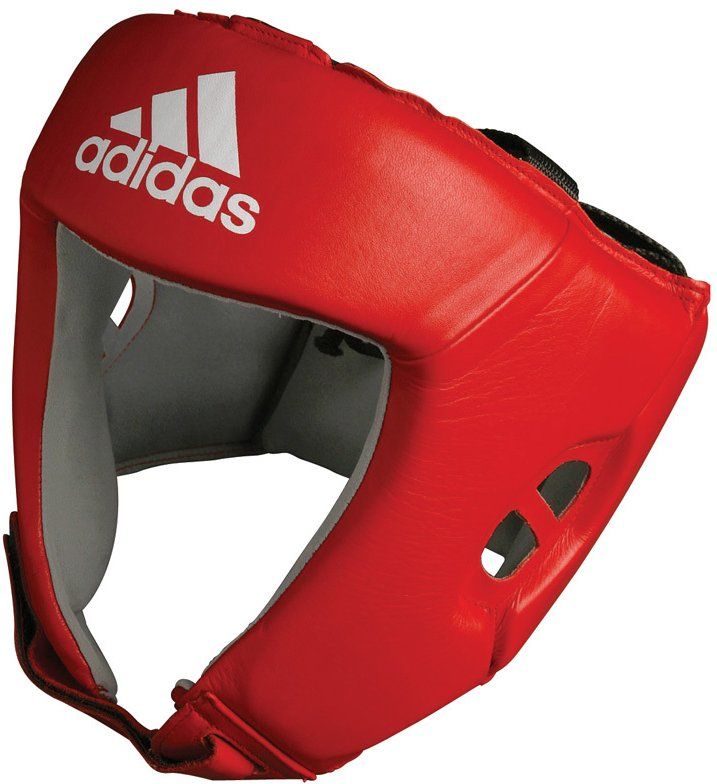 Adidas AIBA Hoofdbeschermer - Rood - Leer