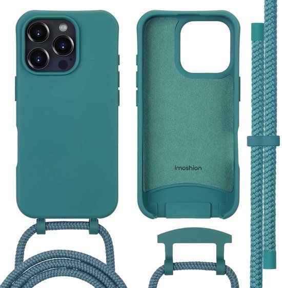 imoshion Color Backcover met afneembaar koord met MagSafe voor de Apple iPhone 16 Pro Max - Donkergroen
