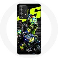 Maniacase Hoesje voor Samsung Galaxy A52 Valentino Rossi motoGP 46 Snelheidsrijder