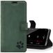 SURAZO S21 Ultra Case - Premium echt lederen telefoonhoes met poot patroon - Flip Case van suède met standaard functie kaartenvak - RFID Phone Case met de hand gemaakt voor Samsung Galaxy S21 Ultra 5G