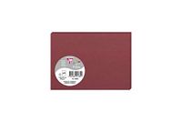 Clairefontaine 1380 C, pakket met 25 afzonderlijke kaarten, formaat C6, 11 x 15,5 cm, 210 g/m², kleur bordeauxrood, uitnodigingskaarten voor evenementen en overeenstemming, premium papier