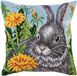 Collection d'Art Kussen borduurpakket Sun dandelions - 40 x 40 cm