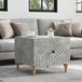 Maison Exclusive Table basse aspect béton, 49 x 50 x 40 cm, en panneau de fibres de bois