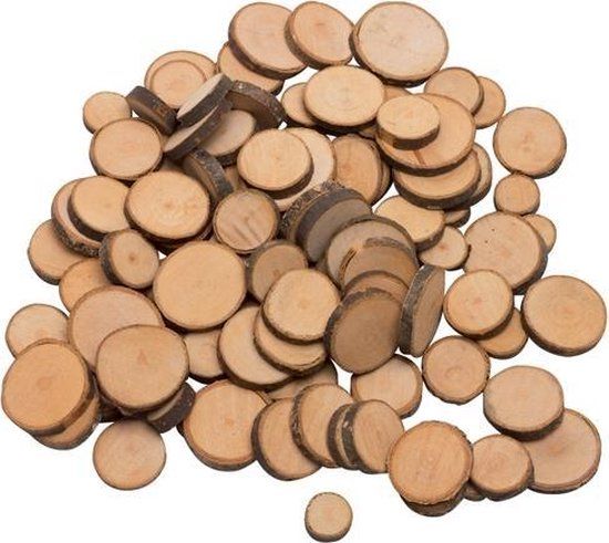 Toys pure Takkenschijfjes Houten vormen 100 stuk(s) Natuerl