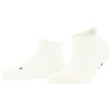FALKE Keep Warm kort eenkleurig wol sneakersokken enkelsokken unisex wit - maat 35-36