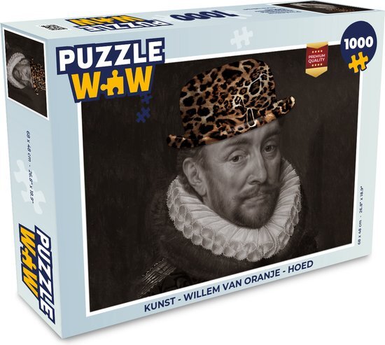 MuchoWow Puzzel Kunst - Willem van Oranje - Hoed - Legpuzzel - Puzzel 1000 stukjes volwassenen