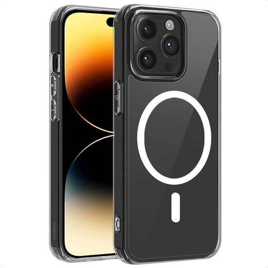 imoshion Hoesje - Geschikt voor Apple iPhone 14 Pro Max - Protective Backcover geschikt voor MagSafe - Transparant