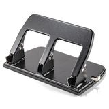 Officemate 3-gaats perforator met ergonomische handgreep, 30 vellen, zwart (90088)