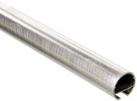 GARDINIA gordijnrail met binnenloper I Ø 20 mm inox look 120 cm, metaal