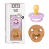 Merkloos / Sans marque BIBS Denmark ApS Natuurrubber Speen 0+ Maanden, 2 Stuks, Violet & Pompoen