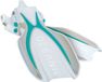 Oceanic Manta Ray Zwemvliezen - Open Heel Duikvinnen - Volwassenen - Turquoise/Wit - XS