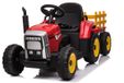 FINOOS Elektrische kindertractor met aanhanger - 12V - Rood
