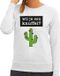 Bellatio Decorations Shoppartners Bv Wil je een Knuffel tekst sweater grijs dames - dames trui L
