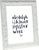Deknudt Frames fotolijst S46HF1 - wit - golfstructuur - hout - 13x18 cm