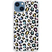 Apple iPhone 13 Leopard colore Verstevigd hoesje met sublimatie bedrukking