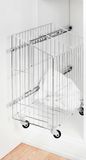 Eleganca Panda Eleganca uittrekbare wasmand - verstelbare vakken - luxe inbouwwaskorf - metaal - 32x50x55cm - verrijdbaar/met zwenkwielen