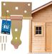 KOTARBAU® Charnière de porte de hangar, Acier galvanisé, 100 mm, Or, Charnière en T