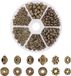 Allecto Plus - 295 perles d'espacement de style tibétain pour bracelet DIY fabrication de bijoux - Bronze antique - Métal