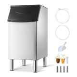 VEVOR Bac à glaçons en acier inoxydable, bac de stockage pour machine à glaçons capacité de 136 kg, avec pieds en caoutchouc antidérapants réglables, pour restaurant hôtel débits de boissons