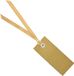Santex cadeaulabels met lintje - 12x stuks - goud - 3 x 7 cm - naam tags