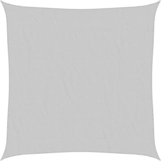vidaXL - Zonnezeil - 4x4 m - 100% polyester - oxford - lichtgrijs - groen
