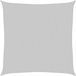 vidaXL - Voile d'ombrage - 4x4 m - 100% polyester - oxford - gris clair - vert