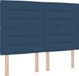 vidaXL Boxspringbed met matras en hoofdeinde, Blauw, 140 x 190 cm, Stof