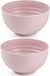 Plasticforte Kommetjes / schaaltjes - 4x - dessert / ontbijt - kunststof - D13 cm - roze