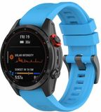 By Qubix - Siliconen sportbandje - Blauw - 22mm Quickfit - Geschikt voor Garmin Forerunner 745 / 935 / 945 / 955 / 965