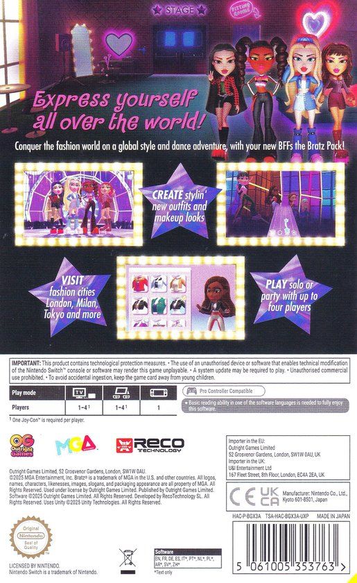 Outright Games BRATZ Rhythm Style Switch