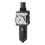 RIEGLER 133107-C 44-S 10 filterregelaar »multifix«, met PC-houder, beschermmand, BG 4, G 3/4, 1 stuk