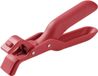 Clip anti-brûlure en 2 parties, clip de bol, lève-disque antidérapant en silicone, clip de casserole, pince en plastique, pince de cuisine, accessoires de cuisine, ustensile de cuisine pour barbecue, salade, rouge