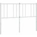 Tête de lit de remplacement, métal, blanc, 160 cm