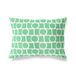 BonaMaison Petrol Groen-Wit Decoratieve Kussensloop, Kussenhoezen Bank, Decoratieve Kussenhoesjes, Kussensloop; Sofa, Slaapkamer, Kantoor, Auto 45x60 Cm - Ontworpen en vervaardigd in Turkije