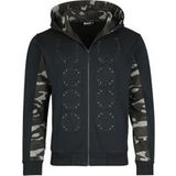 Sabaton Vest met capuchon - EMP Signature Collection - M tot 3XL - voor Mannen - zwart-camouflage