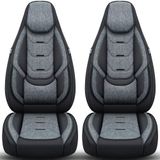 Bremer Sitzbezüge Adria Premium Camper stoelhoezen voor Adria Coral Axess Plus Supreme H1 in Zwart/Grijs (2 losse stoelen)