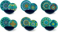 Excelsa Mandala M Serviesset 18-delig – Meerkleurig – Porselein & Steengoed – Italiaans Design