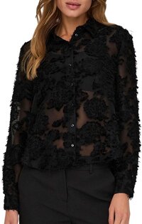 JDY Jacqueline de Yong Blouse Jdymaia L/s Shirt Wvn 15332572 Black - M