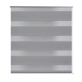 Zebra rolgordijn 80,9 x 175 cm stofbreedte 76,7 cm grijs
