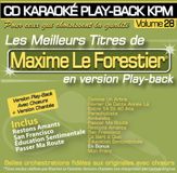 KPM CD Karaoké Play-Back Vol.28 "Maxime le Forestier