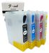 4-pack cartouches d'encre rechargeables T0715 avec puces de réinitialisation automatique