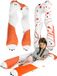 KomfortKissen™ Kids - Coussin ergonomique pour enfant - Orange/Blanc - Forme en U