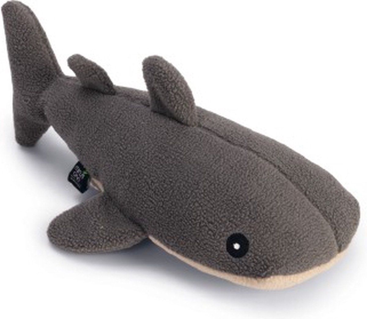 Beeztees Minus One Walvis Hondenspeelgoed - Grijs/Beige 33cm