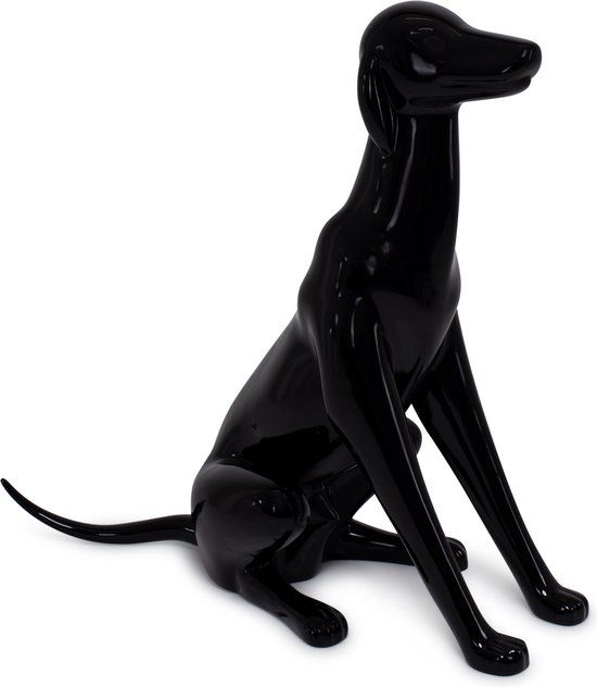 Best Mannequins Hond - propdisplay - zwart - zittend