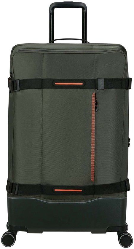 American Tourister Urban Track Spinner TSA Dark Khaki Donkergroen 79cm